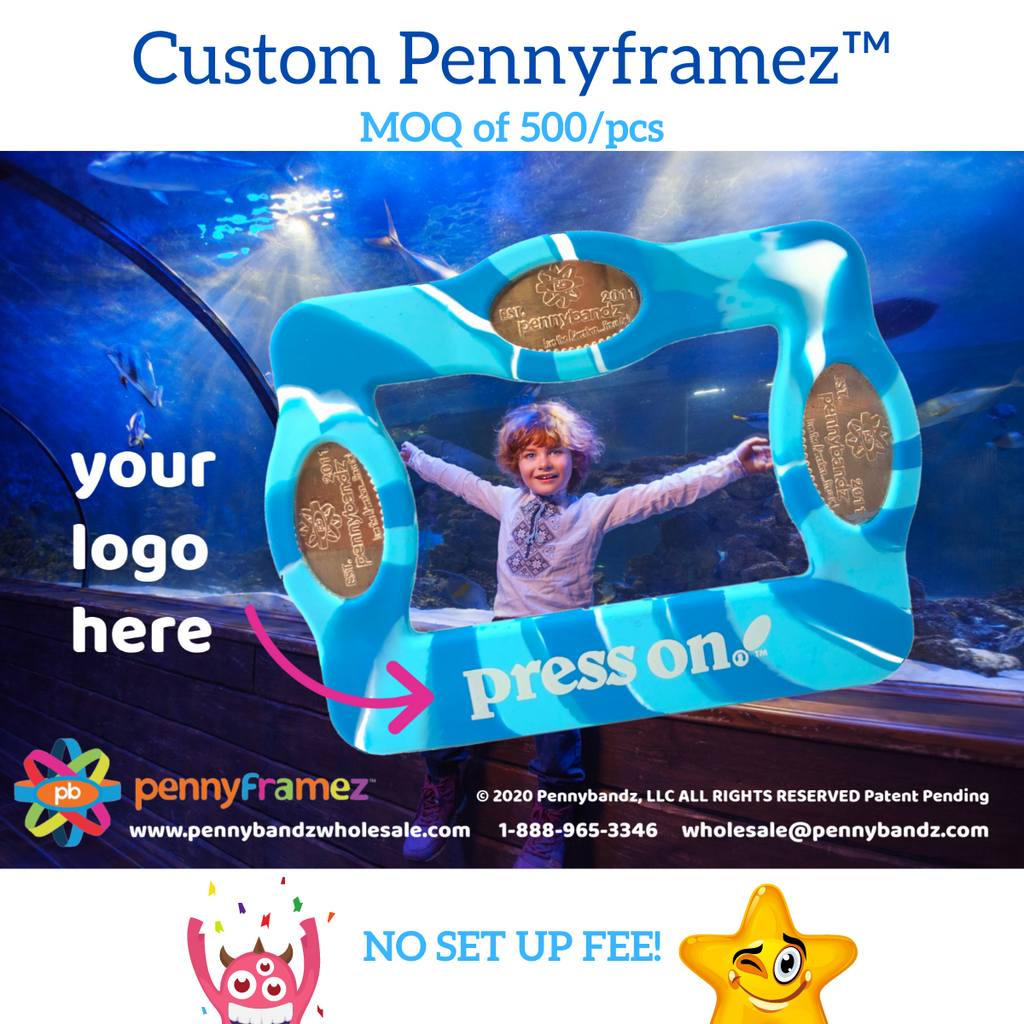 Pennyframez by Pennybandz Pressed Penny Frame - Holds 3" X 2" Photo