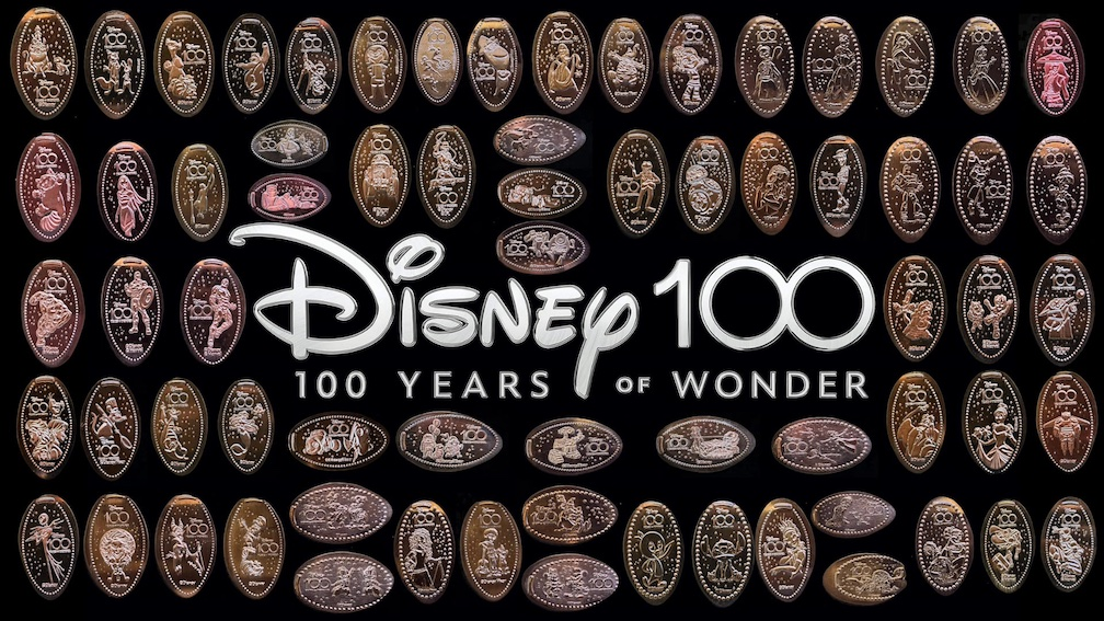 Disney100 Pressed Pennies: Celebrating 100 Years of Disney at Walt Disney World