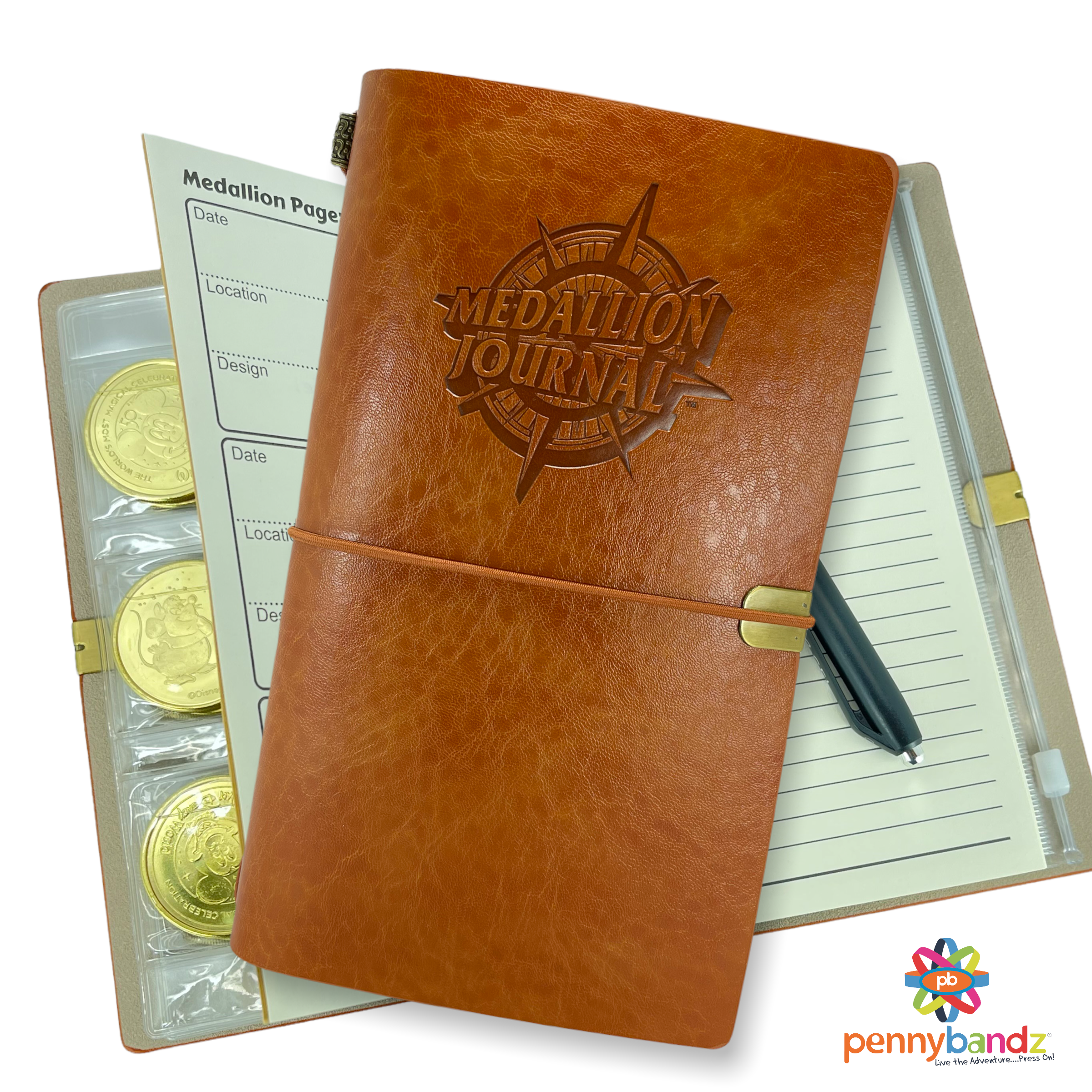 The Penny Journal by Pennybandz is the the Ultimate pressed penny collector  book it holds 146 coins and so much more