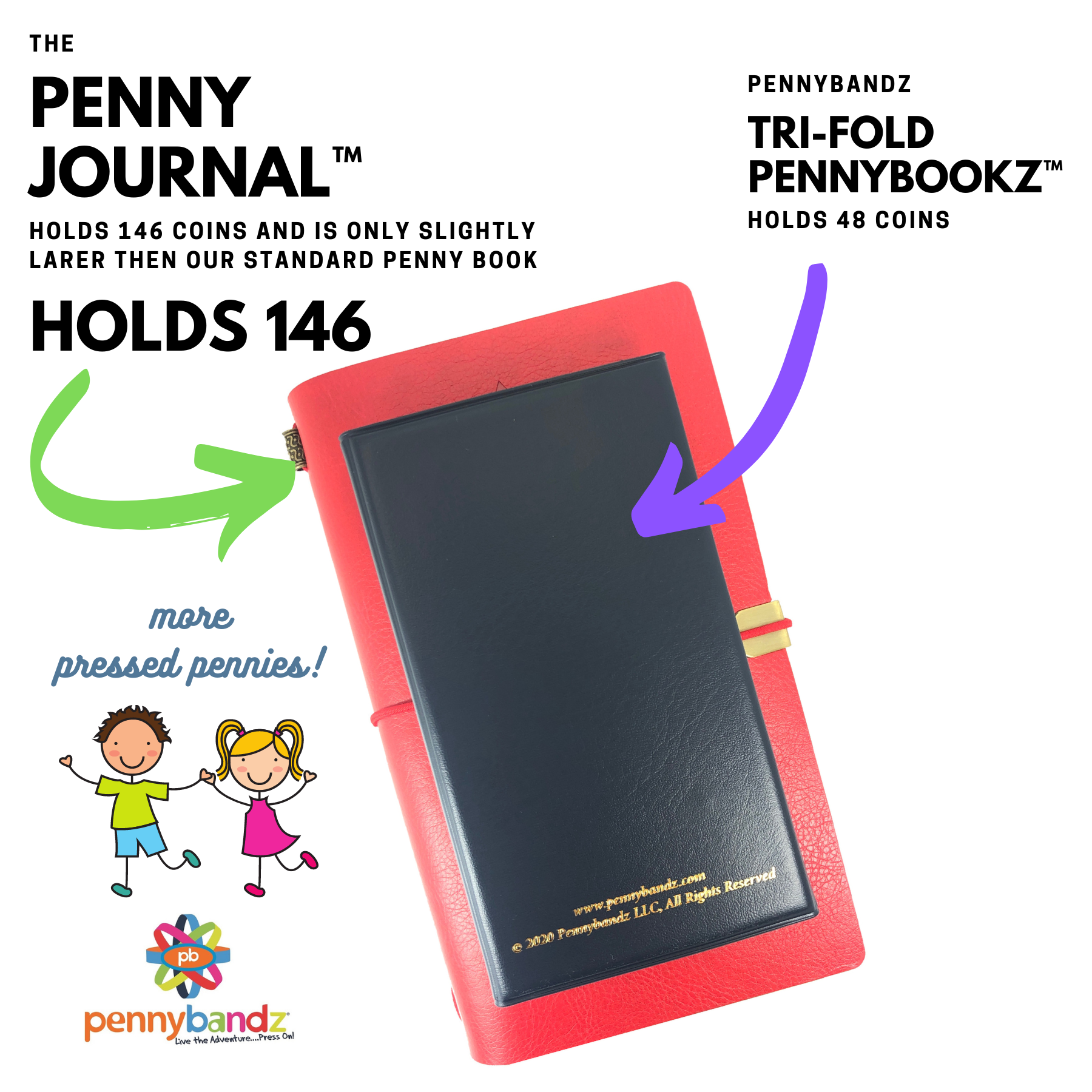 Elongated / Pressed Penny Souvenir Book / Album Adventure Travel 