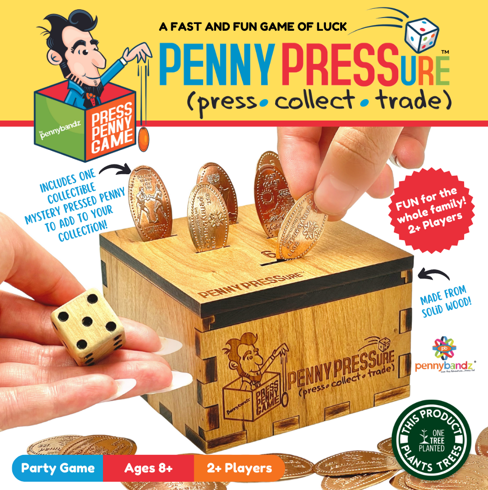 PENNY PRESSure - The first ever pressed penny board game has arrived!
